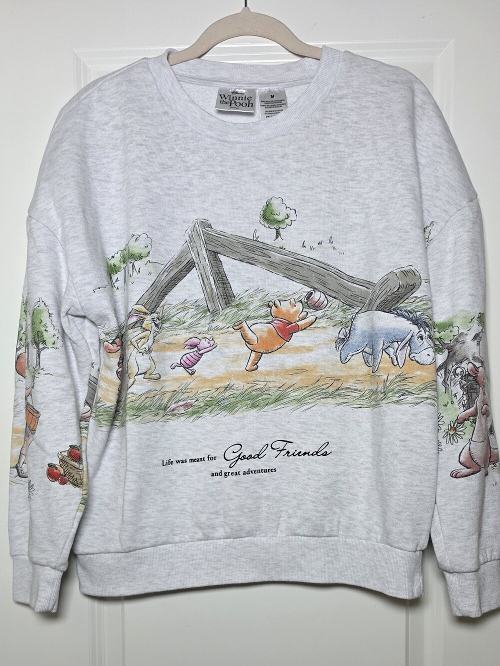 Disney Winnie the Pooh Good Friends Adventure Sweatshirt Women's Medium Graphic - Picture 2 of 6